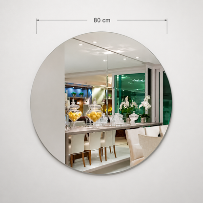 ESPELHO COM LED DECORATIVO VIDRO LAPIDADO